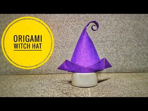 Origami Witch Hat | Halloween Origami