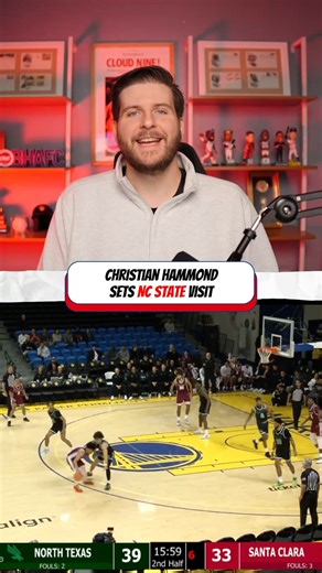 NC State is hosting Santa Clara guard Christian Hammond from the transfer portalQuick breakdown from film:• 40% catch-and-shoot from three• Midrange shot creation• One of the best floaters in college basketball• Solid team defender who competesThis is a legit transfer portal guard with a translatable skill setNC State fans, Do you like this fit?Where does he rank among portal targets?