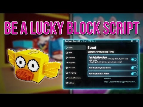 Be A Lucky Block Script - Easter 2026 | Auto Eggs + Bunny Blocks! 🔥💸