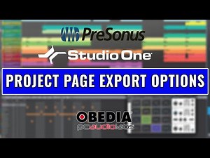 PreSonus Studio One 5.5 New Features: Export Multiple Digital Formats in the Project Page