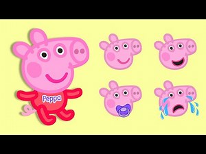 Baby Peppa Pig, Brother George, and Baby Evie 🤪 Sticker Activity for Kids