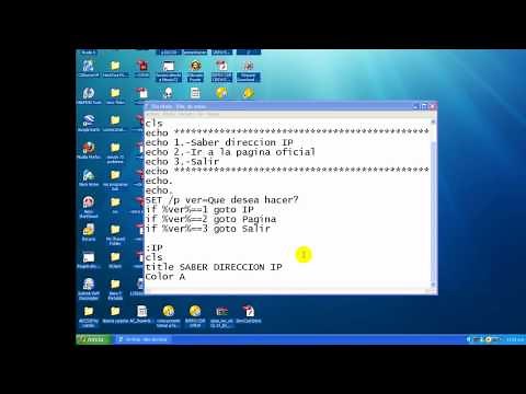 como crear un programa en BAT