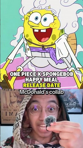 One Piece x SpongeBob Release Date #onepiece #mcdonalds #spongebob #anime #animeshorts