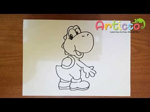 How to Draw Yoshi Step by Step