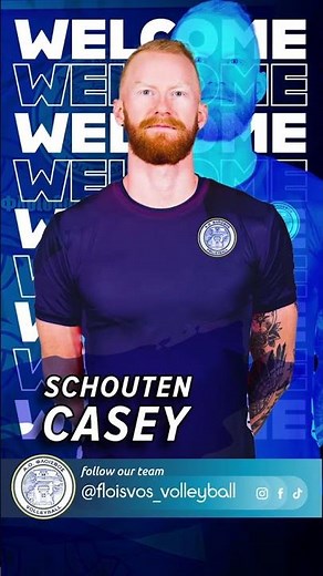 Έναρξη συνεργασίας με τον Casey Schouten #floisvos_volleyball #aofloisvos