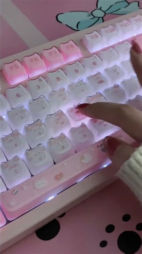 So cute💖🥰#fyp #keyboard #customkeyboard #keyboardasmr #cutekeyboard