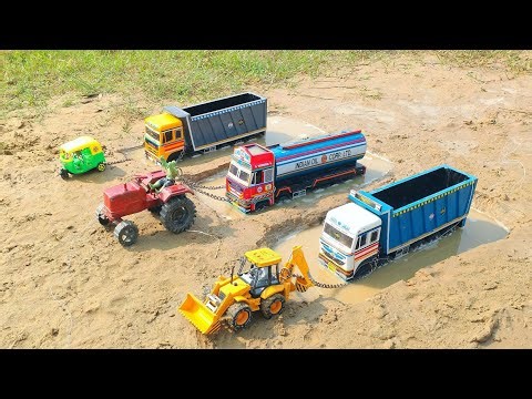 Mahindra Dumper Volvo oil tanker Tata Tipper Accident Pulling Out JCB Auto Rickshaw Swaraj Tractor