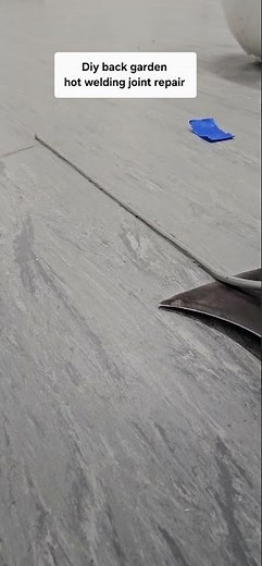 Hot welding _ learn how to repair gaps in vinyl flooring