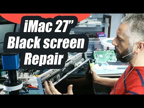 2011 iMac 27 Black screen No display Repair - LVDS connector replacement