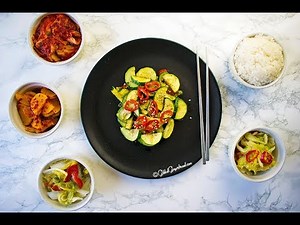 Stir Fried Courgette/Zucchini Korean Side Dish Banchan