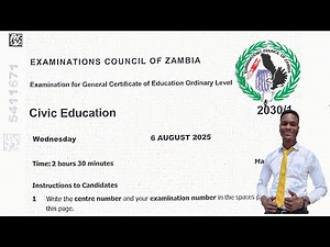 Civic Education 2025 GCE || Section A Fully Explained & Answered #gce2025
