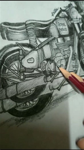 Bullet vibes, sketched with soul #Bulletsketch 🏍️ #Rideinartform #bullet🔥