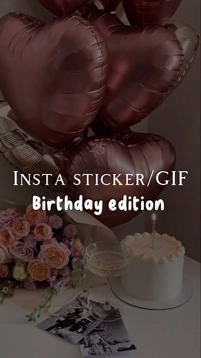 𝐾𝐴𝑉𝐼𝑇𝐴💫 | Instagram Birthday sticker/Gif ideas. Follow for more | Instagram