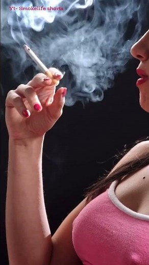 Gorgeous Smoking Beauty 💋✨ Makeup + Cigarette Perfection #Shorts