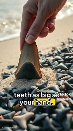 Venice Beach, Florida is covered in millions of fossilized shark teeth from 10,000 years ago. Black, white, gray—some tiny, some Megalodon teeth as big as your hand. You can fill buckets in an hour and it’s completely legal to take home. Are you going? #travel #venicebeach #florida #sharkteeth #megalodon