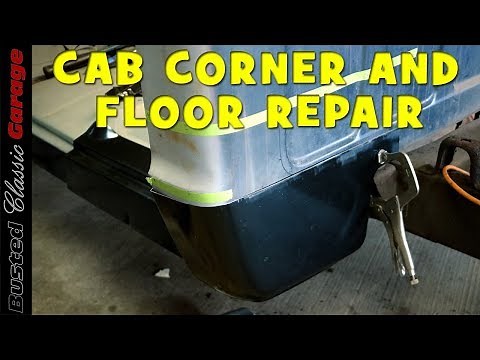 1971 Chevy C-10 Truck cab corner, rear floor removal and repair - Garage Updates