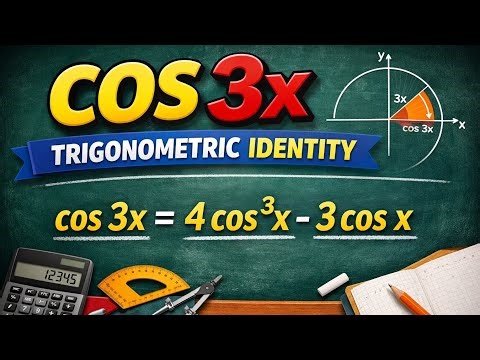 Cos 3x Trigonometric Identity | NCERT Class 11 Maths | Triple Angle Formula