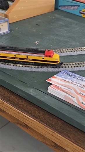 Kansas City Southern (KCS) E unit in N scale at the Heartland Toy Train show, 2025