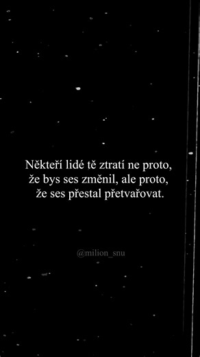 ZÁBAVA | INSPIRACE | MOTIVACE on Instagram: "Pro více příspěvků odebírej @milion_snu @milion_snu Zapni také upozornění, ať ti nic neujde! 🛎 #milion_snu #milion #milionsnu #sen #sny #motivace #ceskycitat #motivacnicitat #motivacnicitaty #uspech #zivot #rust #plan #osobnirozvoj #pravda #inspirace #myslenka #vzdelani #vzdelavani #vzdelanie #deprese #pláč"