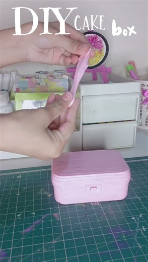 DIY cake 🍰 box #diy #craft #art #whispersofart #handmade