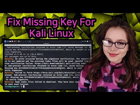 Fix Missing Key For Kali Linux