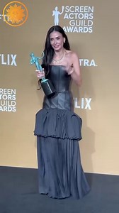 The balance has been respected — Demi Moore wins Best Actress for "The Substance." 🏆 #SAGAwards | CBS Mornings