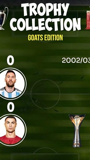 Messi vs Ronaldo: Who Won More Trophies? 🐐🏆#messi #ronaldo #cristianoronaldo #lionelmessi