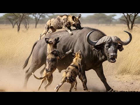 Wild Dogs Hunting in Action | African Predators vs Prey