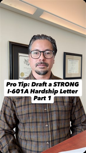 #immigrationlawyer #abogadodeinmigracion #i601a #uscis #hardshipletter | The Law Office of Sherwin C. Carballo