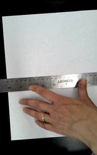 Art Hack: How to Cut Paper Straight and Quickly with a Ruler