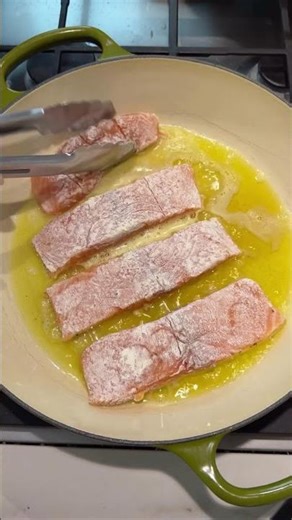 One Pan Salmon Piccata with Orzo