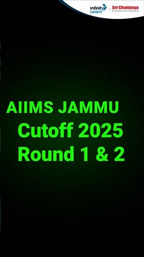 AIIMS Jammu Cutoff 2025 🔥 | Round 1 & 2 | Category Wise | MCC Counselling #aiimscutoff #mcc