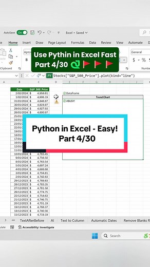 Create Line Charts in Excel Using Python Effortlessly