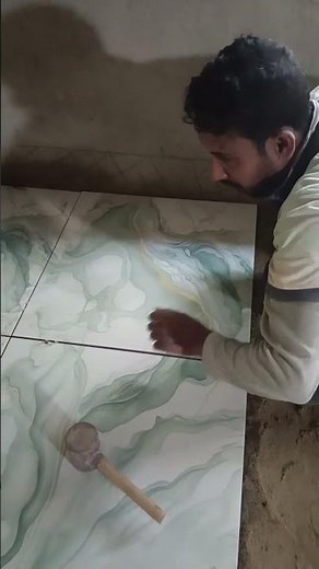 epoxy grout filling #epoxytutorial #floortiles