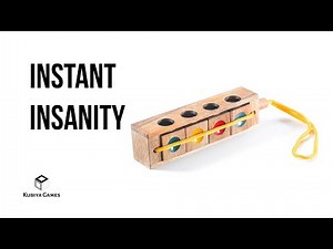 Instant Insanity Puzzle: 3 Brain-Busting Challenges in 1! (Can You Solve Them All?)