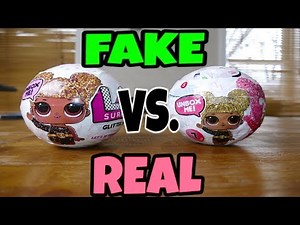 Fake Vs. Real LOL Dolls Glitter Series! How to Spot a Fake LOL Doll!