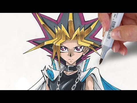 ✎ How to draw Yami Yugi