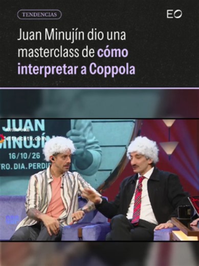 🤣👏 Juan Minujín dio una masterclass de cómo interpretar a Coppola 👉 El actor, que fue quien interpretó a Guillermo Coppola en la serie de su vida, visitó el programa Otro Día Perdido de Mario Pergolini y dio una clase de gestos y personalidad del histórico representante de Diego Armando Maradona. La actuación generó la risa de todos los presentes por la similitud.