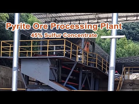 Pyrite Ore Processing Plant | Gravity Separation for 45% Sulfur Concentrate #miningequipment #pyrite