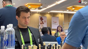 366K views · 7.8K reactions | It's difficult to concentrate before the start of a chess game when you are in a tournament as there is a lot of noise a player has to deal with. He went into a quick meditative zone by closing his eyes and that's how important each and every game is for him. What do you do before a game? Video: ChessBase India Shot by Aditya Sur Roy #Chess #ChessBaseIndia #chessolympiad #magnuscarlsen | ChessBase India | Facebook