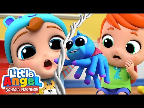 Itsy Bitsy Spider | Lagu Anak - Laba Laba Kecil | Little Angel Bahasa Indonesia