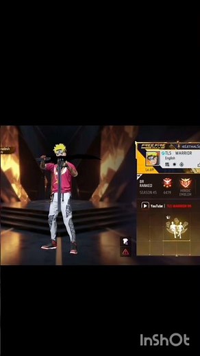 TLS warrior attitude short ll TLS warrior llfree fire max l ZNR500k llRank pusher grandmaster