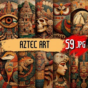 Aztec Art Prints: Ancient Glyph Designs for Wall Art & Phone Cases (digital Download) - Etsy