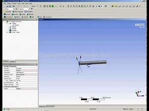 Ansys structural analysis tutorials -7: Transient analysis of beam with UDL