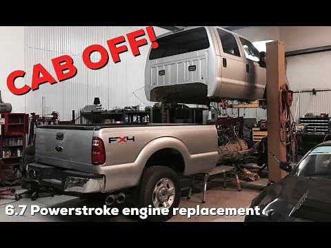 2015 Powerstroke Engine upgrade! | CAB OFF of the 2011 Ford F350!