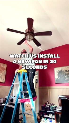 Ever wonder what a fan installation looks like from start to finish? Watch Collin knock this one out in just 30 seconds ⚡️💨 Whether it’s a new install or replacing an old fixture, our team handles it with care and expertise. Learn more at the link in our bio. #TierOneElectric #DFWElectrician #FanInstallation #HomeUpgrades #ElectricianLife