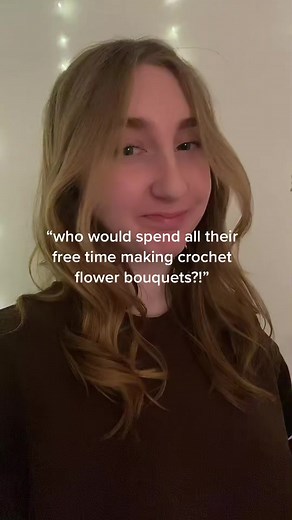 ill even cancel plans just to crochet 💐💗#crochetflowerbouquet #crochetvalentinesday