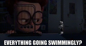 Everything going swimmingly?