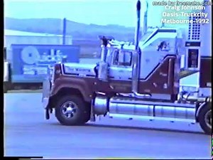 Old Truck Footage at The Oasis and Truckcity Truckstops Melbourne Australia 1992
