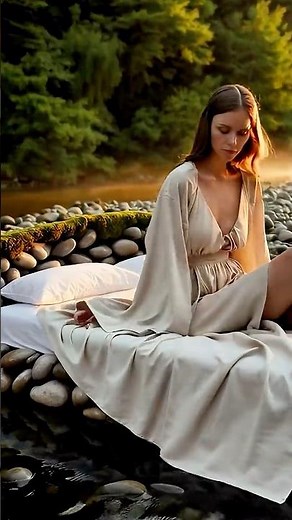【ASMR】Sleep on the river bank| Relaxation #asmr #shorts #viral #aiasmr #sleepasmr #bed #4kasmr